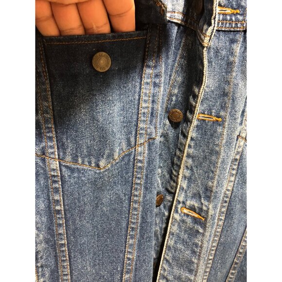 Austin Clothing Co. Blue Denim Jacket Mens XL Button-Up Heavyweight 100% Cotton - Picture 6 of 15